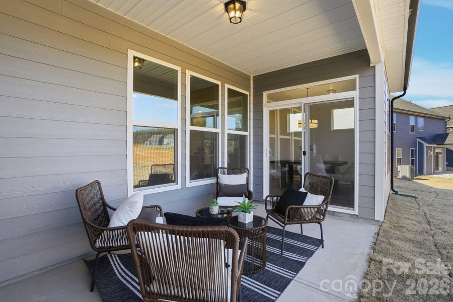 Exterior details and patio area of a home in Carrington, Stanley (Image 3).