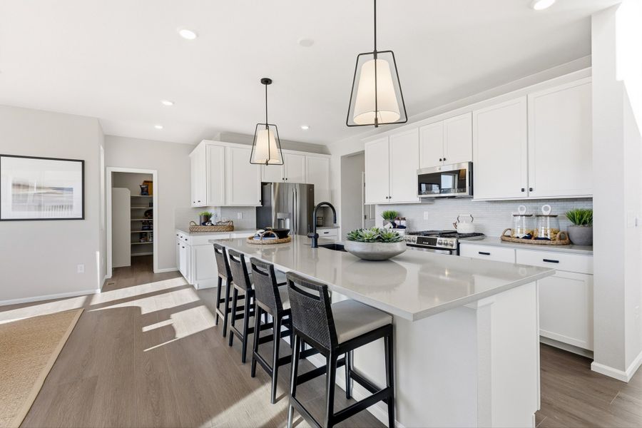 Representative furnished interior of a home built from the 5007 by Risewell Homes in The Estates Collection at Murphy Creek, Aurora (Image 5). Representative furnished interior of a home built from the 5007 by Risewell Homes in The Estates Collection at Murphy Creek, Aurora (Image 5).