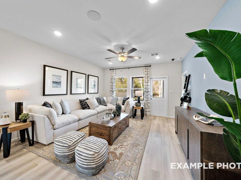 Representative furnished interior of a home built from the The San Marcos E by Davidson Homes LLC in Hannah Heights, Seguin (Image 7).