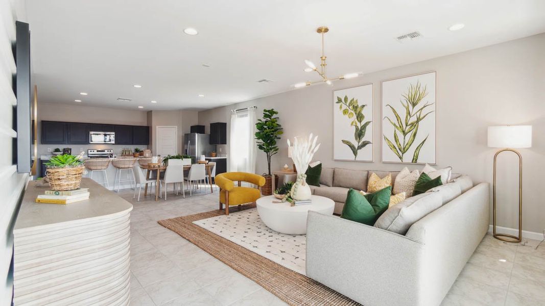 Furnished interior view inside a new home in Sorrento, Maricopa (Image 11). Furnished interior view inside a new home in Sorrento, Maricopa (Image 11).