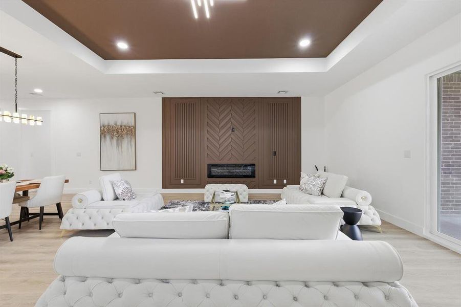 Furnished interior view inside a new home in , Denton (Image 32).