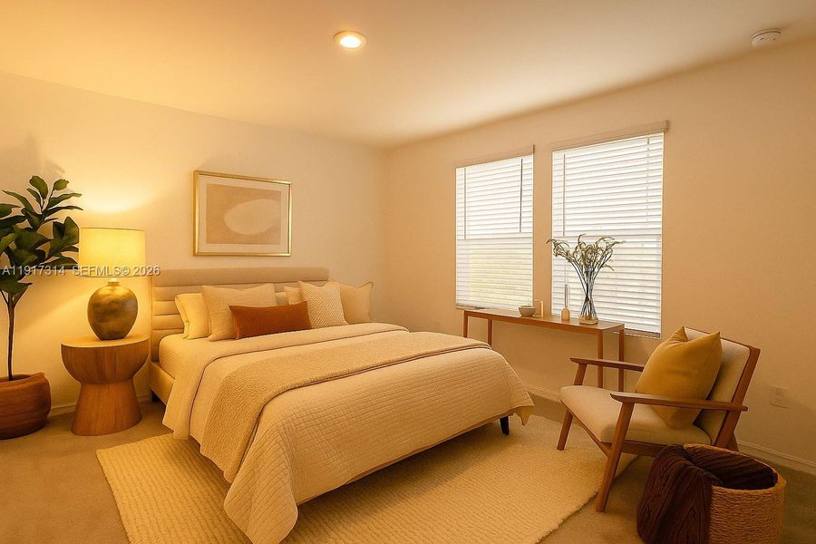 Furnished interior view inside a new home in The Townhomes at Bellalago, Kissimmee (Image 5).