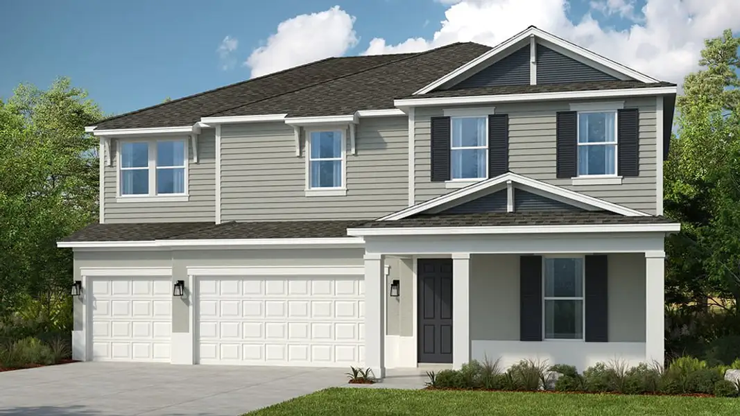 Representative exterior photo of a completed home built from the Carmel by Taylor Morrison in Victoria Lakes, Odessa, FL (Image 8).