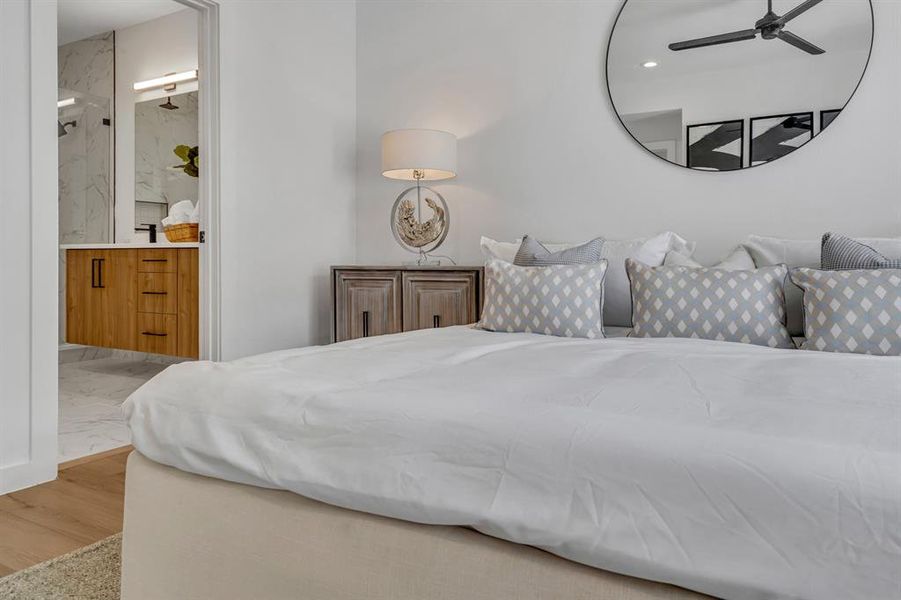 Furnished interior view inside a new home in , Dallas (Image 8).