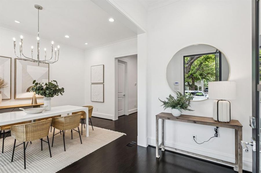 Furnished interior view inside a new home in , Dallas (Image 32). Furnished interior view inside a new home in , Dallas (Image 32).