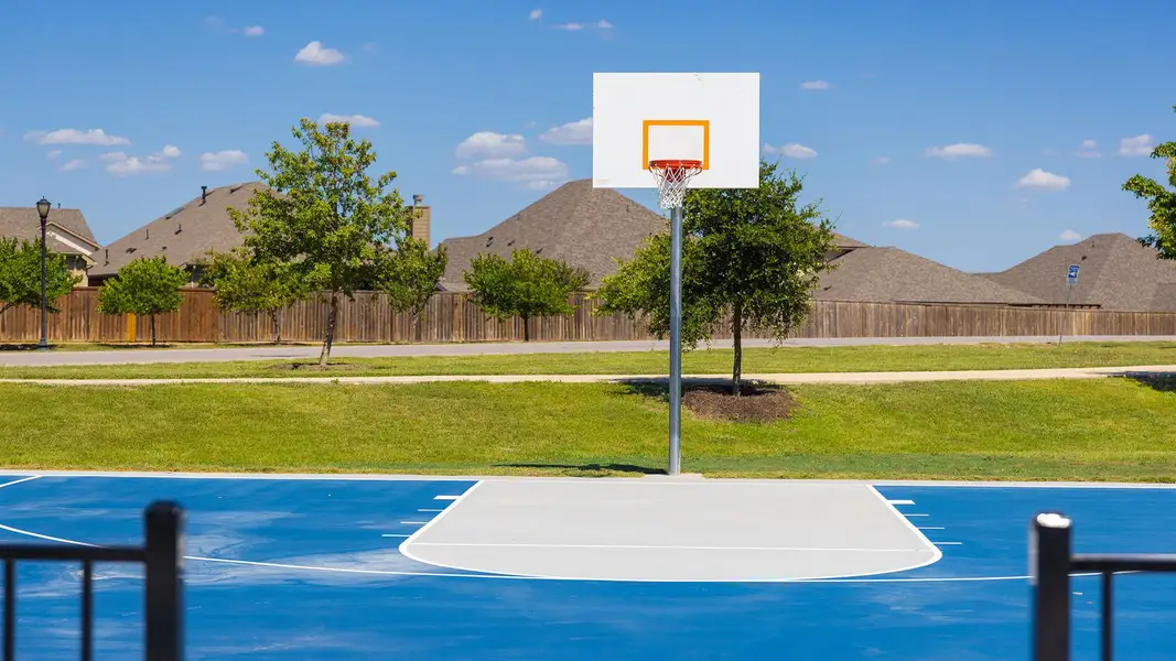 View of basketball court with community basketball court
