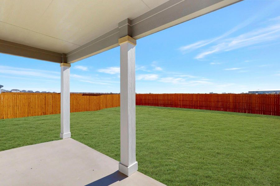 Exterior details and patio area of a home in Carillon, Manor (Image 2). Exterior details and patio area of a home in Carillon, Manor (Image 2).