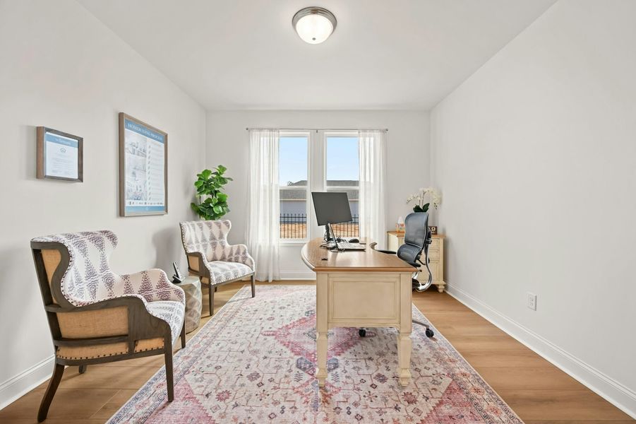 Representative furnished interior of a home built from the The Cedarwood by Windsong Properties in Echols Farm, Hiram (Image 12).