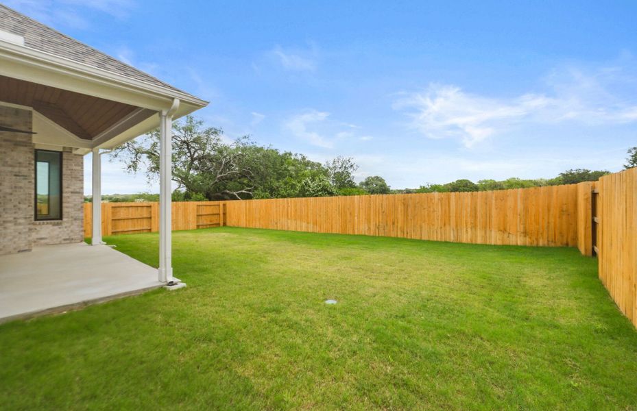 Exterior details and patio area of a home in 6 Creeks, Kyle (Image 43). Exterior details and patio area of a home in 6 Creeks, Kyle (Image 43).
