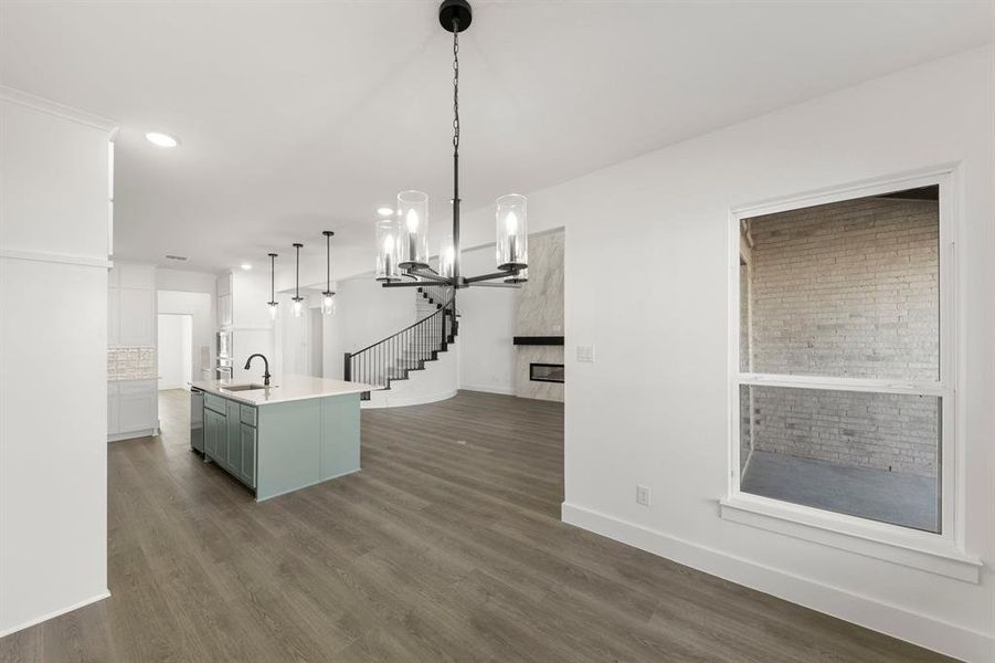 Furnished interior view inside a new home in Valencia on The Lake, Little Elm (Image 12).