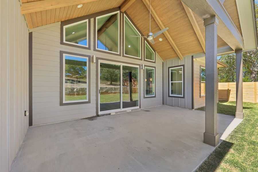 Exterior details and patio area of a home in , Burnet (Image 2). Exterior details and patio area of a home in , Burnet (Image 2).