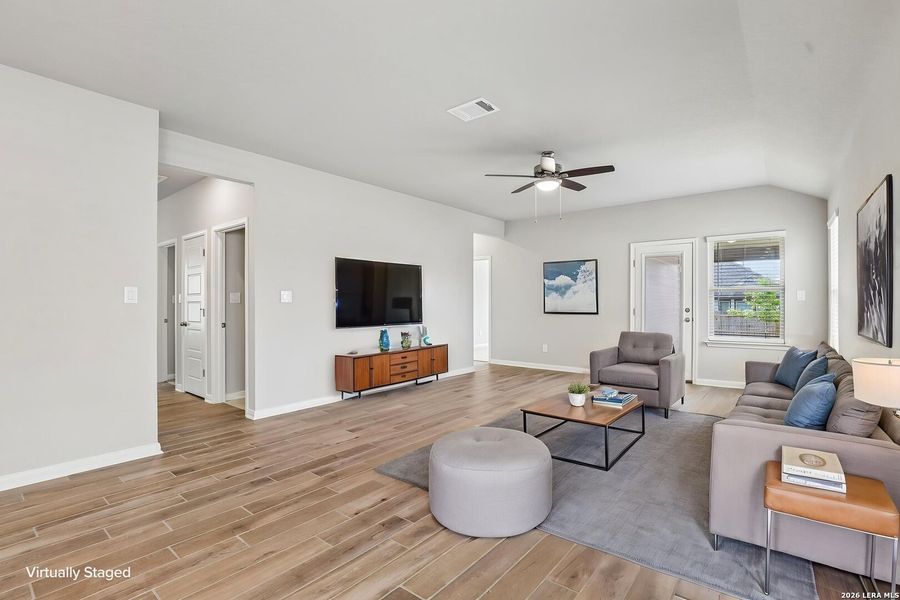 Furnished interior view inside a new home in Kallison Ranch, San Antonio (Image 10).