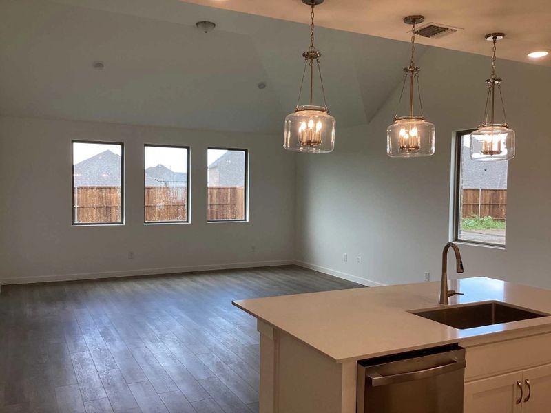 Open Kitchen-Living-Dining Room Construction Progress