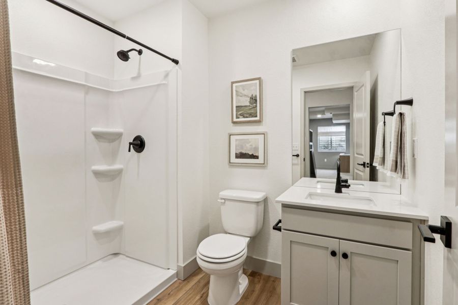 Furnished interior view inside a new home in Trailside, Timnath (Image 47).