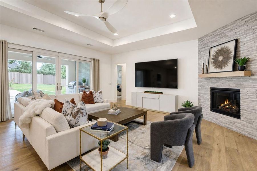 Furnished interior view inside a new home in , Colleyville (Image 5).