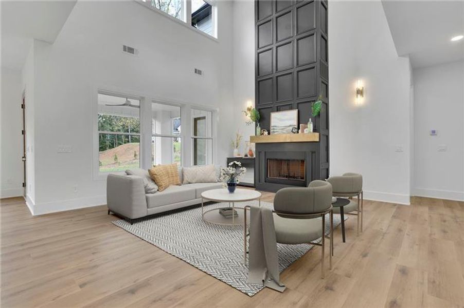 Furnished interior view inside a new home in , Canton (Image 44).