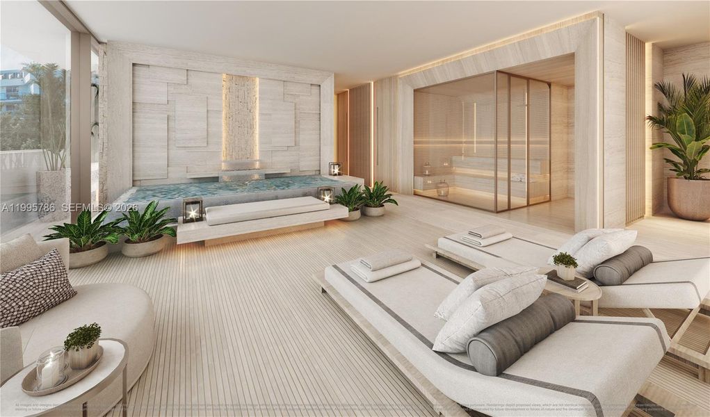 Furnished interior view inside a new home in La Maré Bay Harbor Islands Regency Collection, Bay Harbor Islands (Image 9).