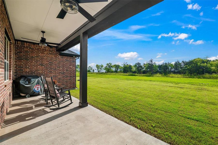 Exterior details and patio area of a home in , Waxahachie (Image 3). Exterior details and patio area of a home in , Waxahachie (Image 3).