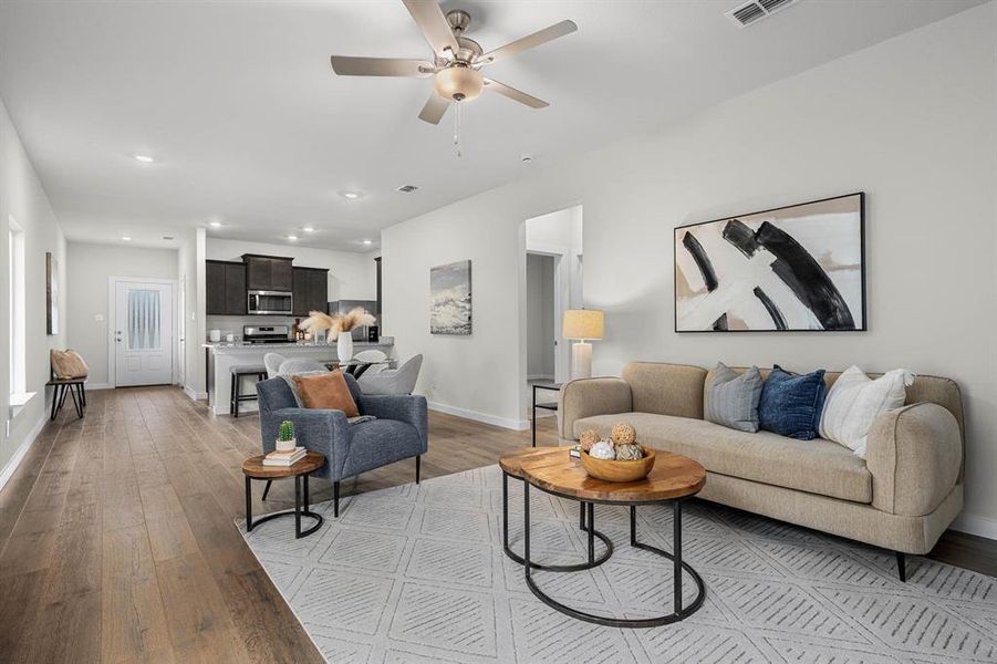 Furnished interior view inside a new home in Sherman Heights, Sherman (Image 3). Furnished interior view inside a new home in Sherman Heights, Sherman (Image 3).