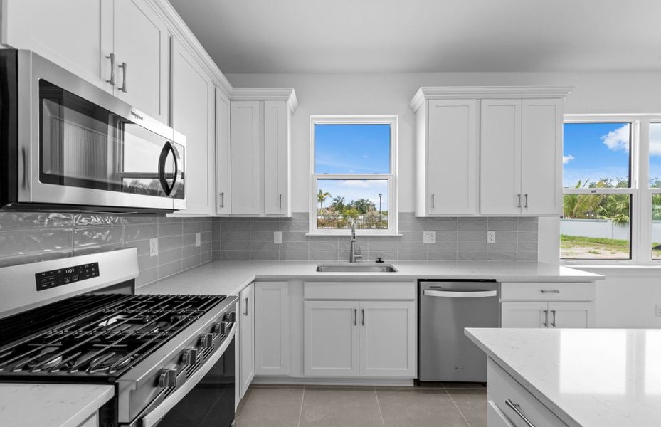Furnished interior view inside a new home in Shores at Stillwater, Englewood (Image 11).