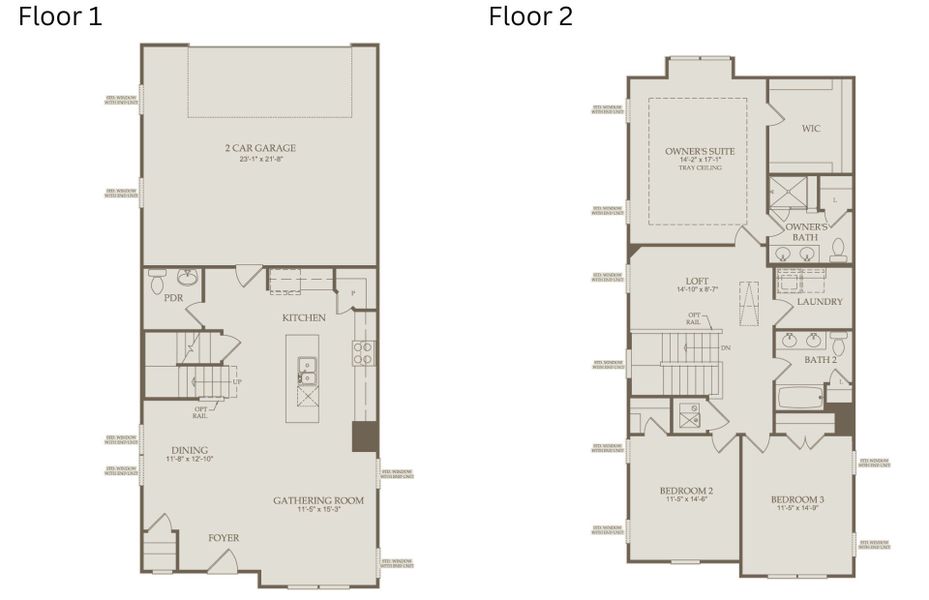 2D floor plan layout of this home in Exchange at 401, Raleigh, NC (Image 4). 2D floor plan layout of this home in Exchange at 401, Raleigh, NC (Image 4).