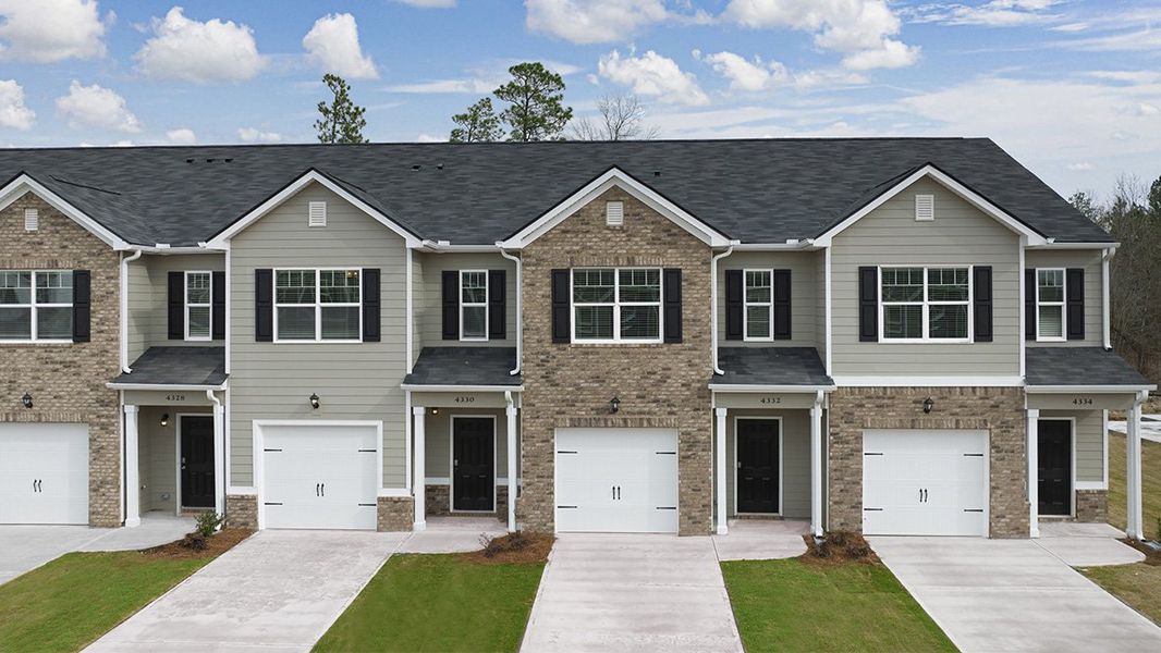 Representative exterior photo of a completed home built from the Maywood 3 by D.R. Horton in Laurel Park Townhomes, Hephzibah, GA (Image 23).