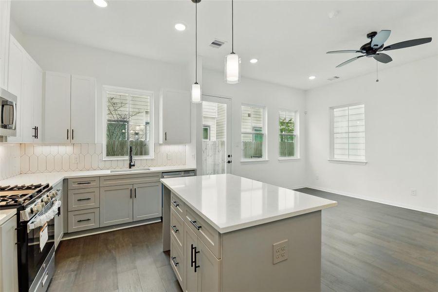 Furnished interior view inside a new home in 9902 Clark, Houston (Image 7). Furnished interior view inside a new home in 9902 Clark, Houston (Image 7).