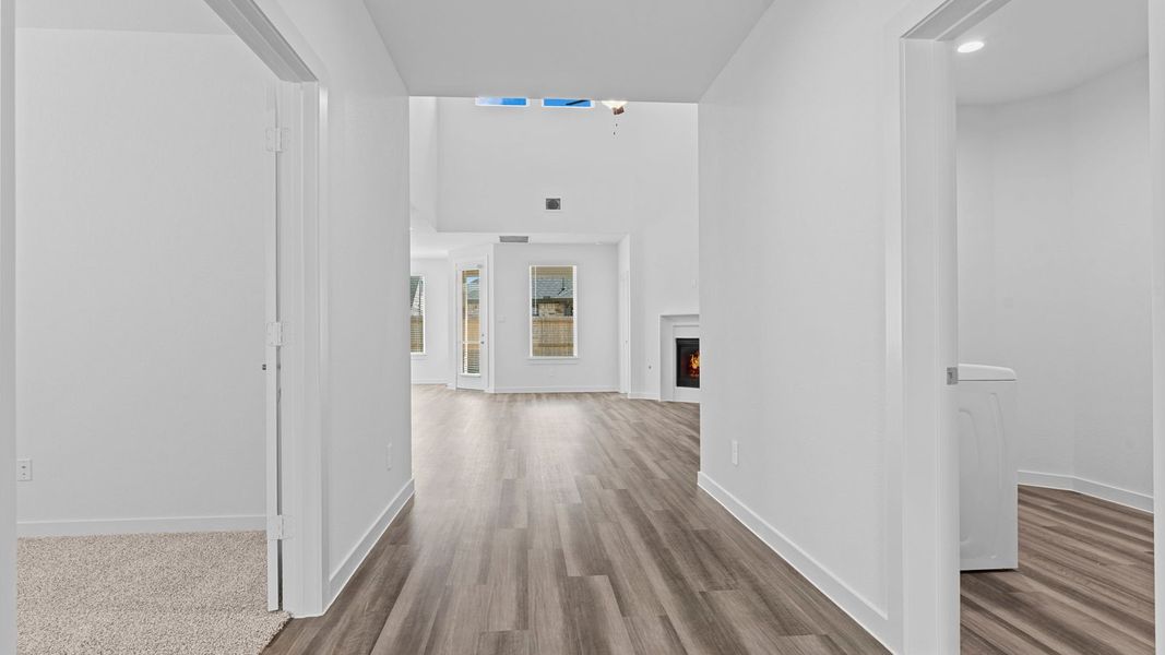Representative unfurnished interior of a home built from the ROCKDALE by D.R. Horton in Alexander, Pearland (Image 18). Representative unfurnished interior of a home built from the ROCKDALE by D.R. Horton in Alexander, Pearland (Image 18).