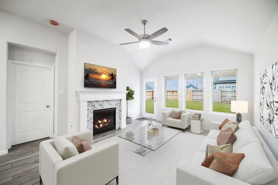 Representative furnished interior of a home built from the Hickory by Beazer Homes in Copia Pines, Montgomery (Image 6).