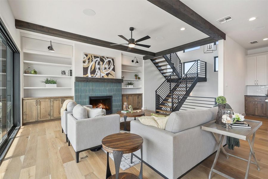 Furnished interior view inside a new home in , Granite Shoals (Image 15).
