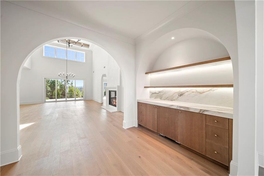 Furnished interior view inside a new home in , Alpharetta (Image 5).