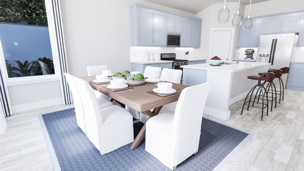 Representative furnished interior of a home built from the Dylan by Tri Pointe Homes in Somerset Park, Rockwall (Image 7).