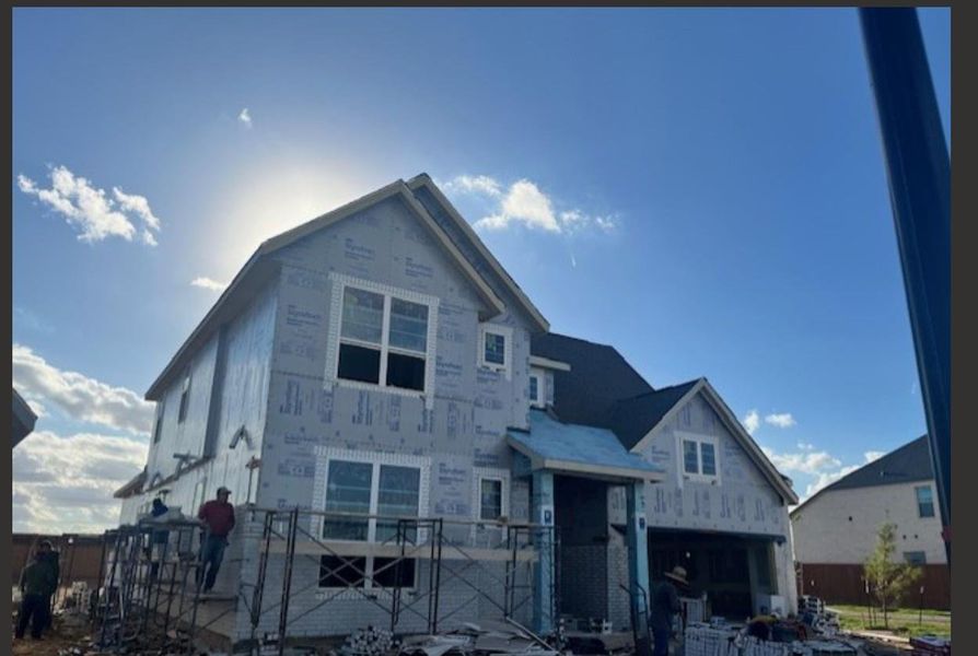 In-progress construction of a new home in Elyson, Katy, TX (Image 11). In-progress construction of a new home in Elyson, Katy, TX (Image 11).