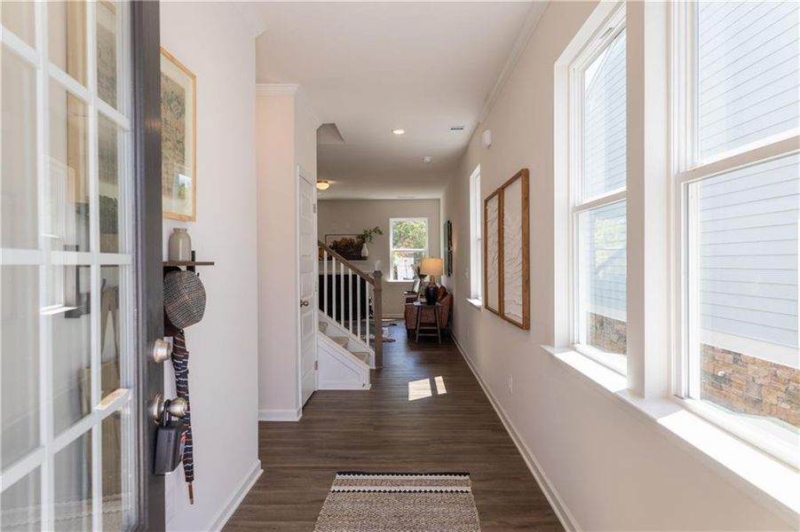 Furnished interior view inside a new home in Castleberry Pointe, Dawsonville (Image 22).