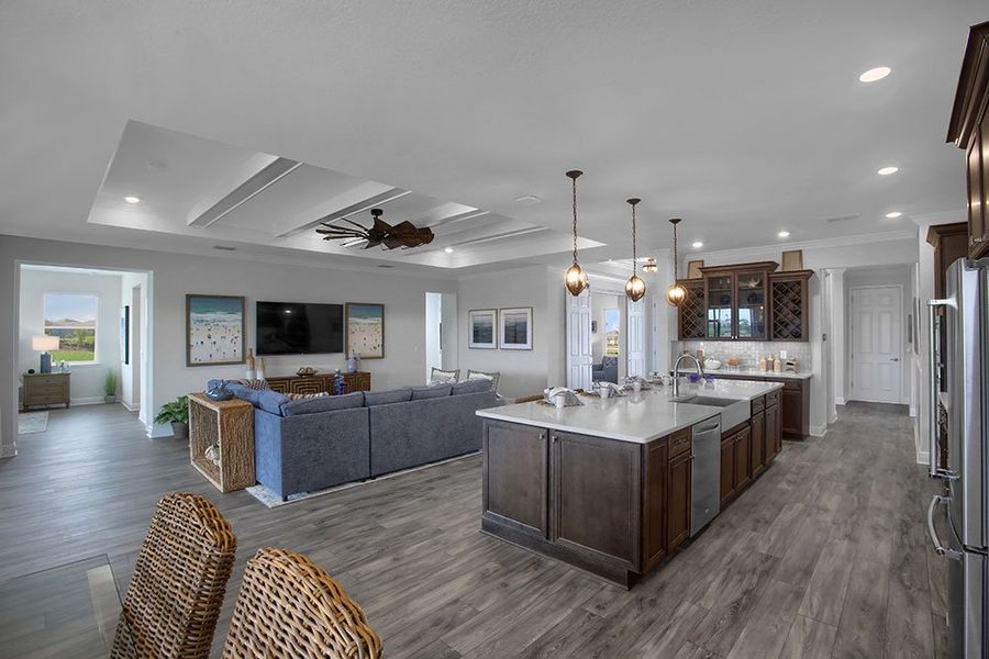 Representative furnished interior of a home built from the Kensington by Colen Built Development, LLC in On Top of the World Communities, Ocala (Image 6). Representative furnished interior of a home built from the Kensington by Colen Built Development, LLC in On Top of the World Communities, Ocala (Image 6).