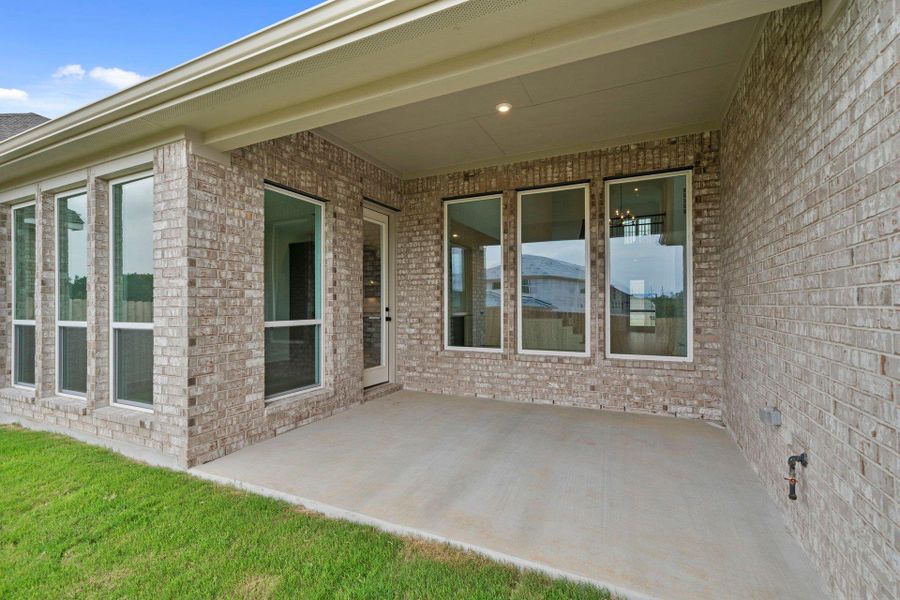 Rear Covered Patio