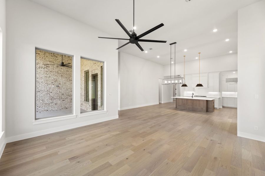 Representative unfurnished interior of a home built from the 5062 by Tradition Homes in Mosaic – 70′ Lots, Prosper (Image 17).