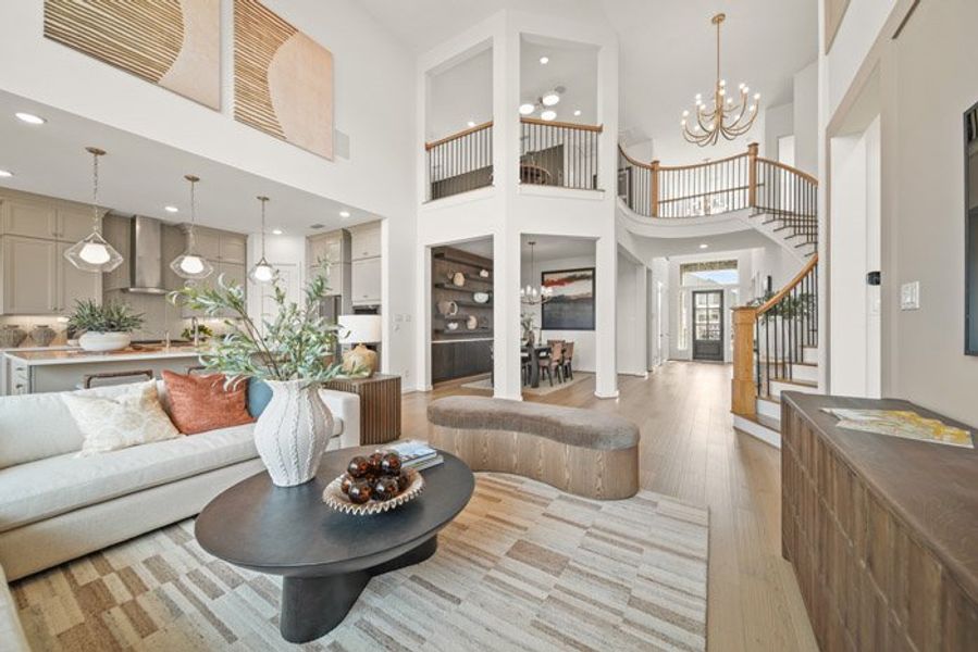 Furnished interior view inside a new home in Meridiana 40', 65', Manvel (Image 14).