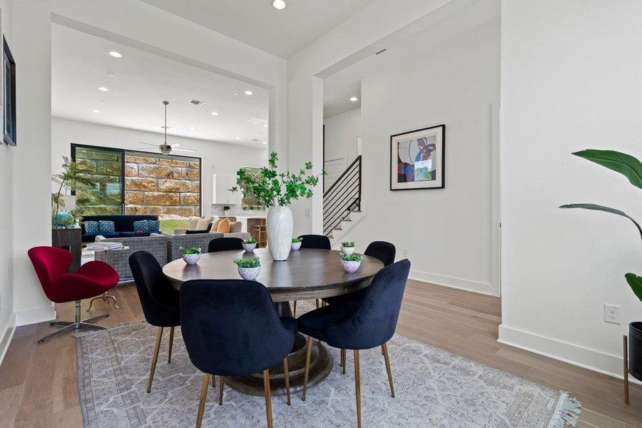 Furnished interior view inside a new home in Agave, Austin (Image 7).