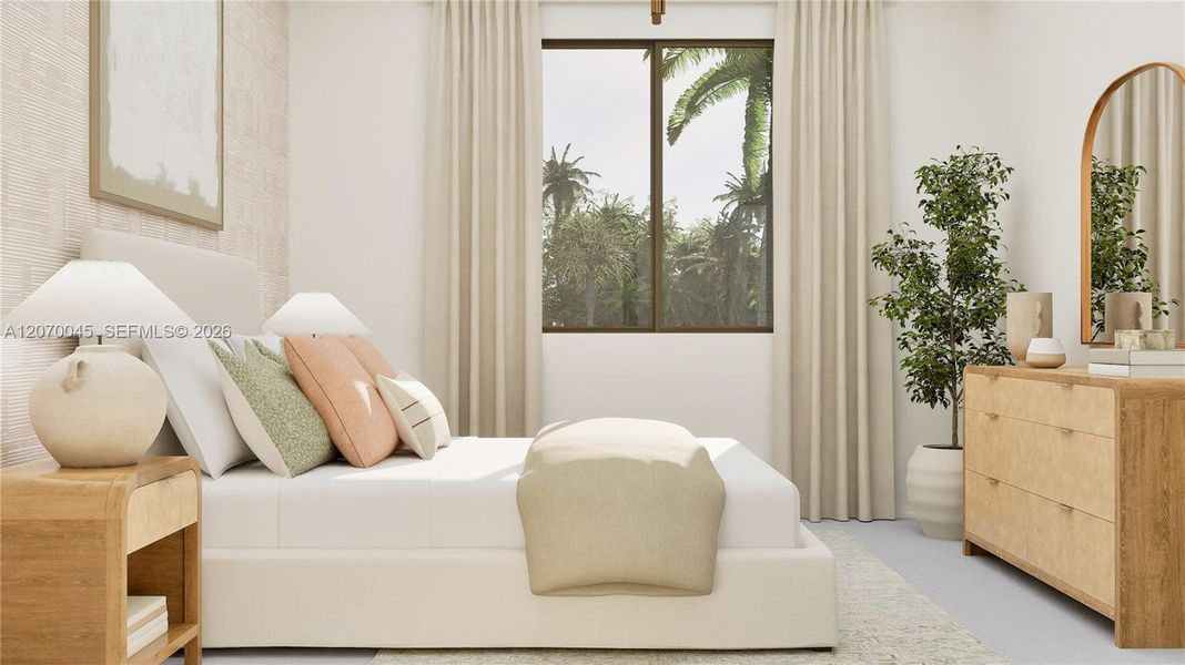 Furnished interior view inside a new home in Coral Breeze, Miami (Image 10).