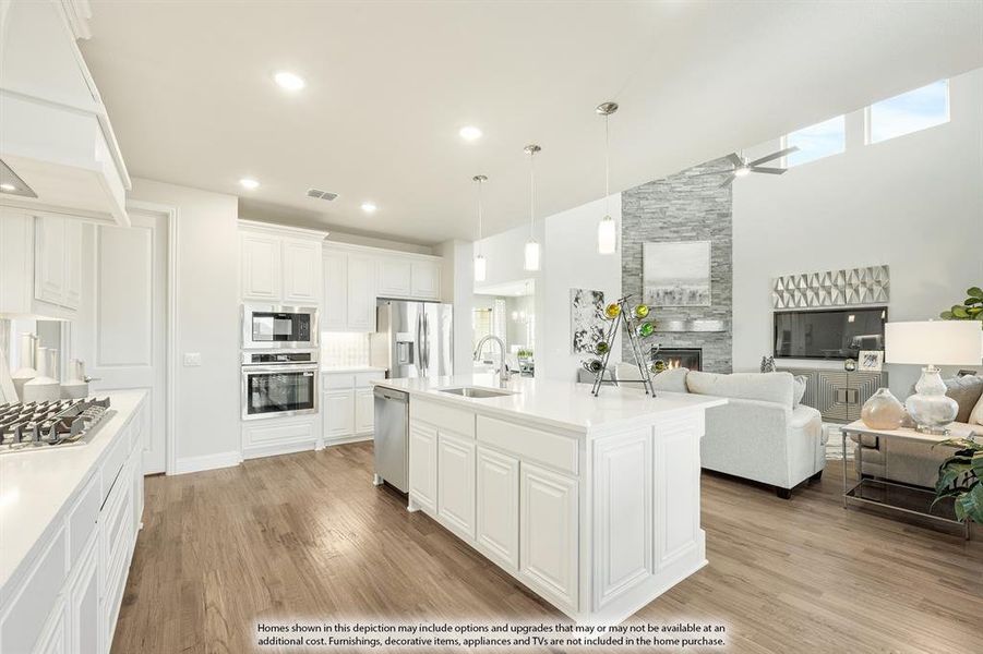 Furnished interior view inside a new home in Mosaic, Celina (Image 19). Furnished interior view inside a new home in Mosaic, Celina (Image 19).