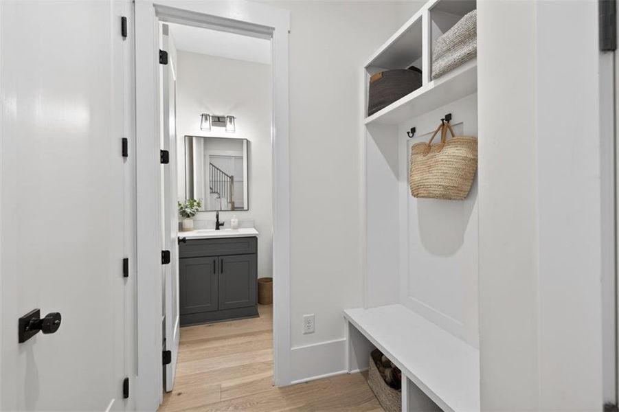 Furnished interior view inside a new home in Town Farms, Peachtree Corners (Image 65).