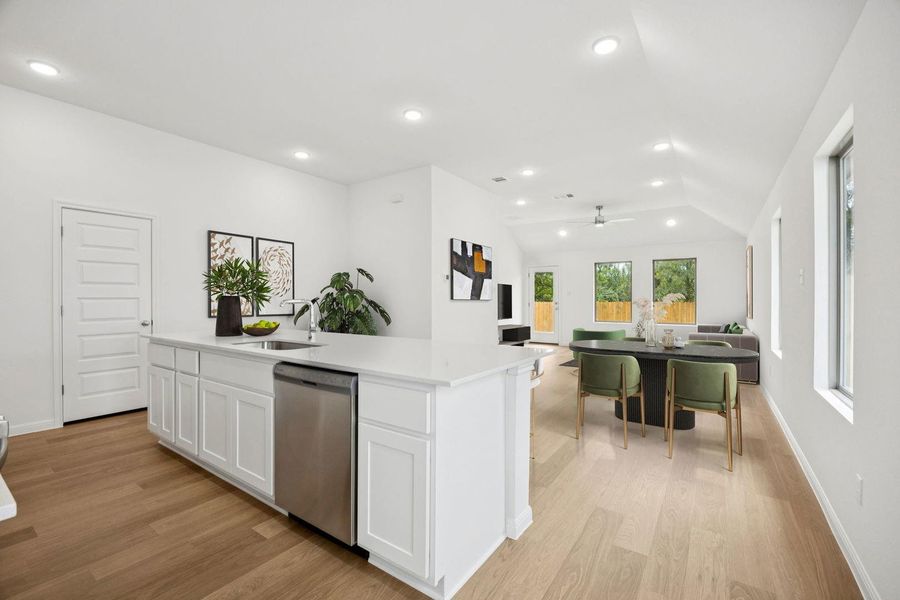 Furnished interior view inside a new home in Trinity Ranch, Elgin (Image 10).