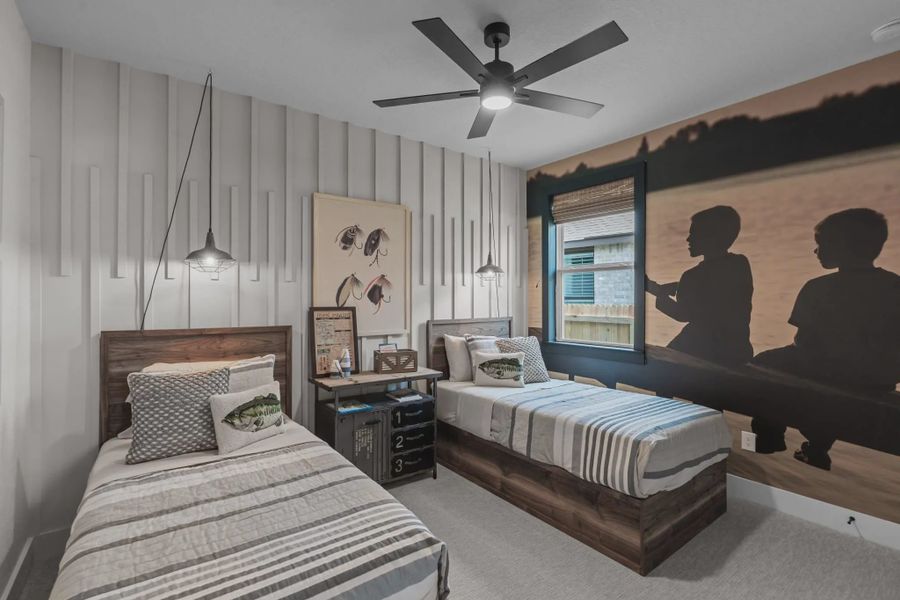 Representative furnished interior of a home built from the Morgan by Chesmar Homes in Esperanza 50's, Boerne (Image 13).