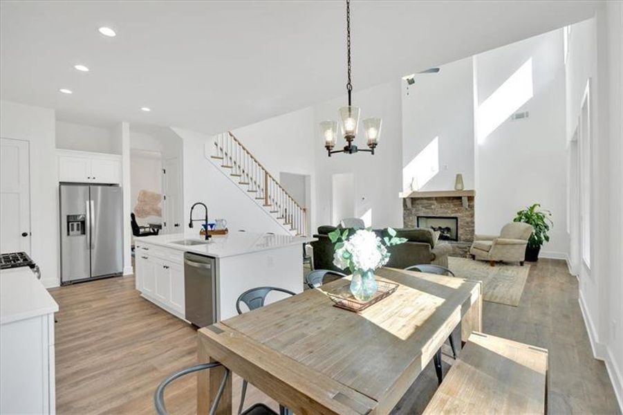 Furnished interior view inside a new home in , Cartersville (Image 35).