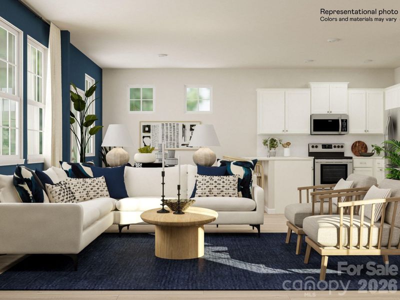 Furnished interior view inside a new home in Shannon Woods, Maiden (Image 18).