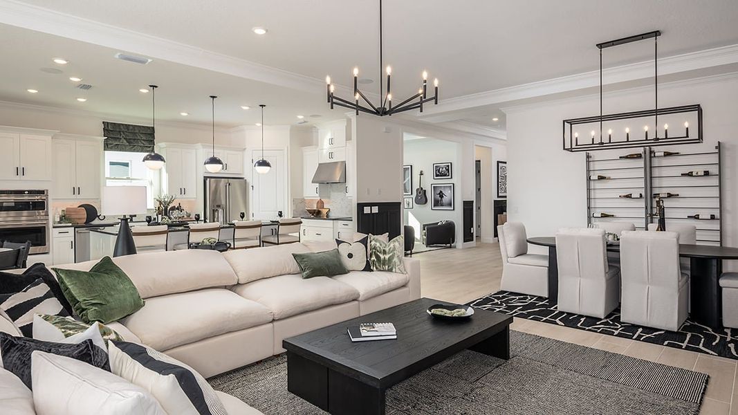 Representative furnished interior of a home built from the Pallazio II by Taylor Morrison in Westview Community Group Page, Kissimmee (Image 7).