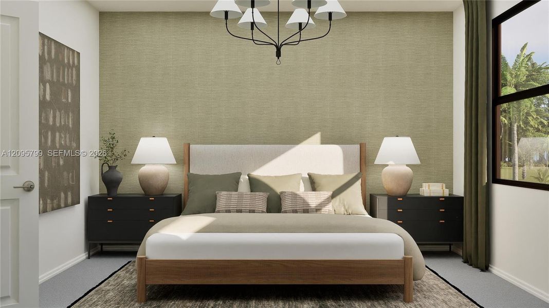 Furnished interior view inside a new home in Pineland Crest, Miami (Image 16).
