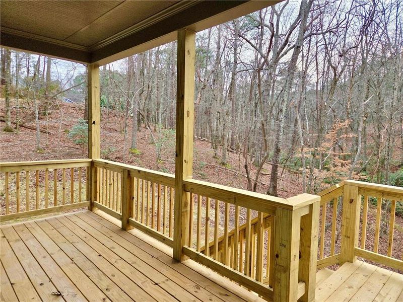 Exterior details and patio area of a home in , Waleska (Image 3).