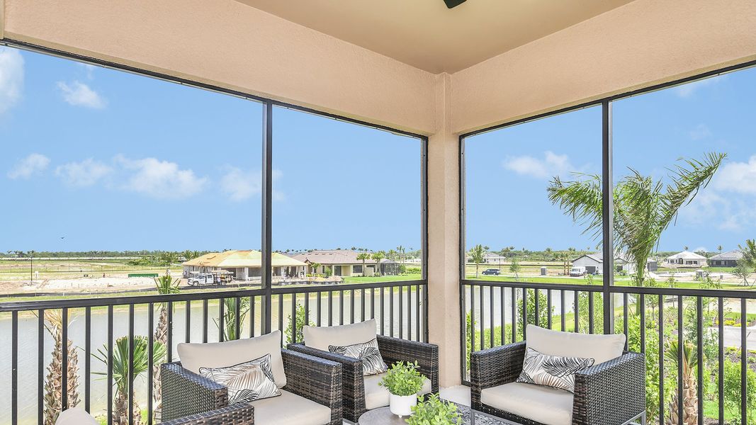 Furnished interior view inside a new home in Esplanade by the Islands Coach Homes, Naples (Image 25).
